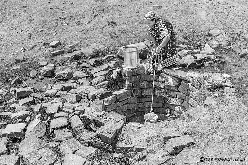 A damaged community well awaiting repair in Gumla district, Jharkhand, India